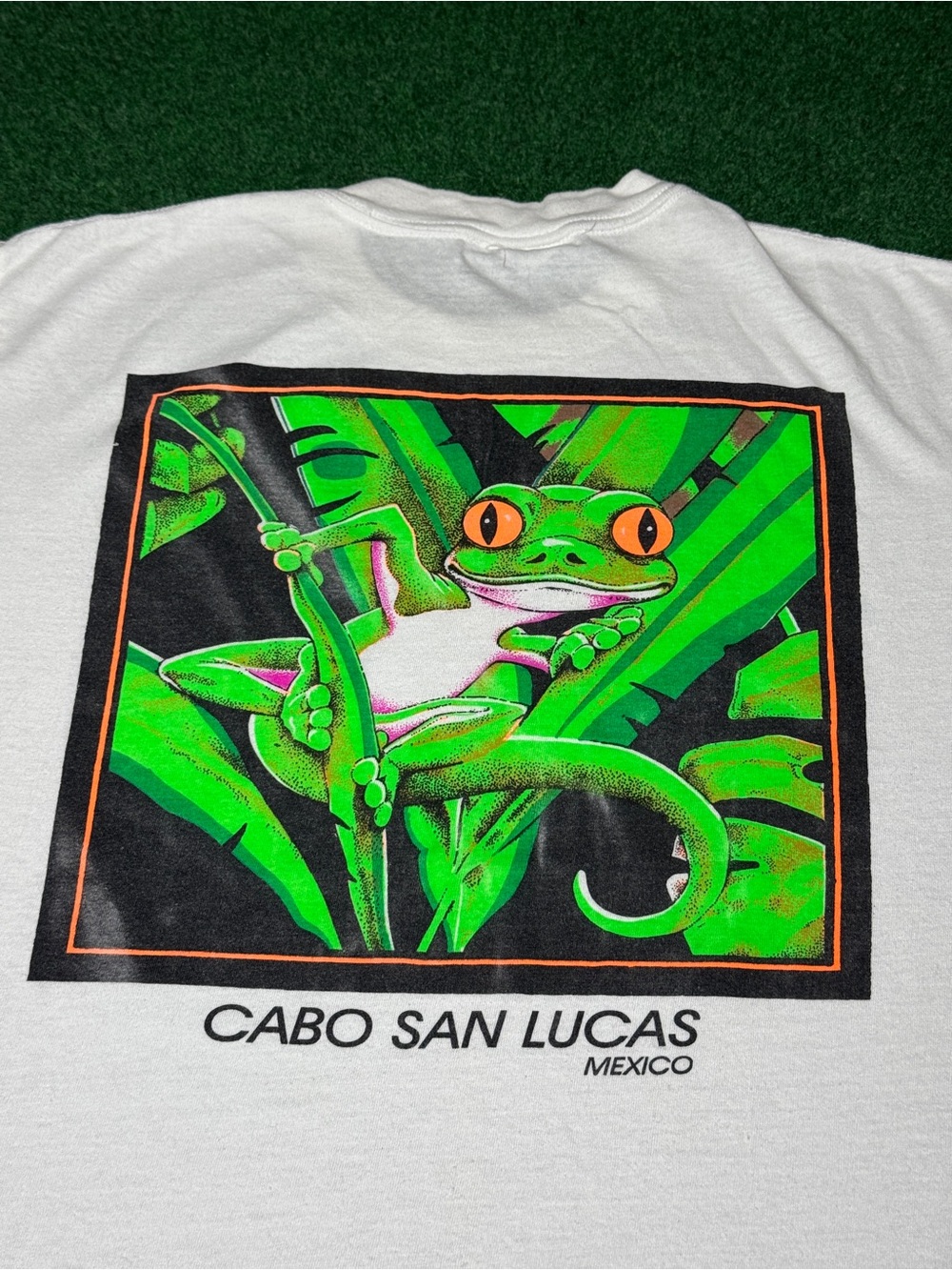 Tree Frog Graphic T Shirt Cabo Vintage 90s Mexico - Picture 2 of 8